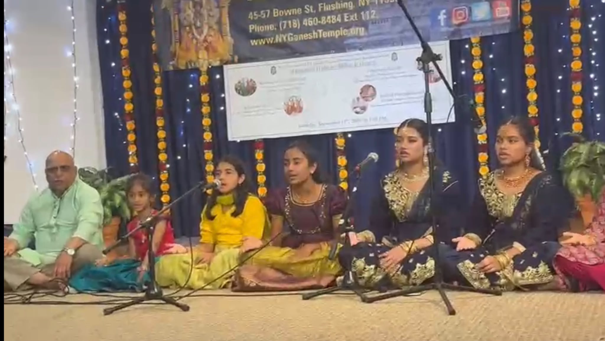 Group performance at community concert