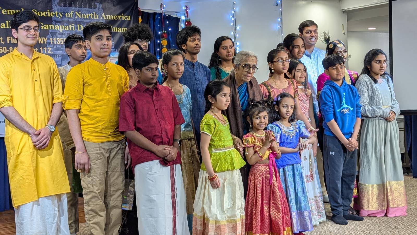 Recital moment on stage